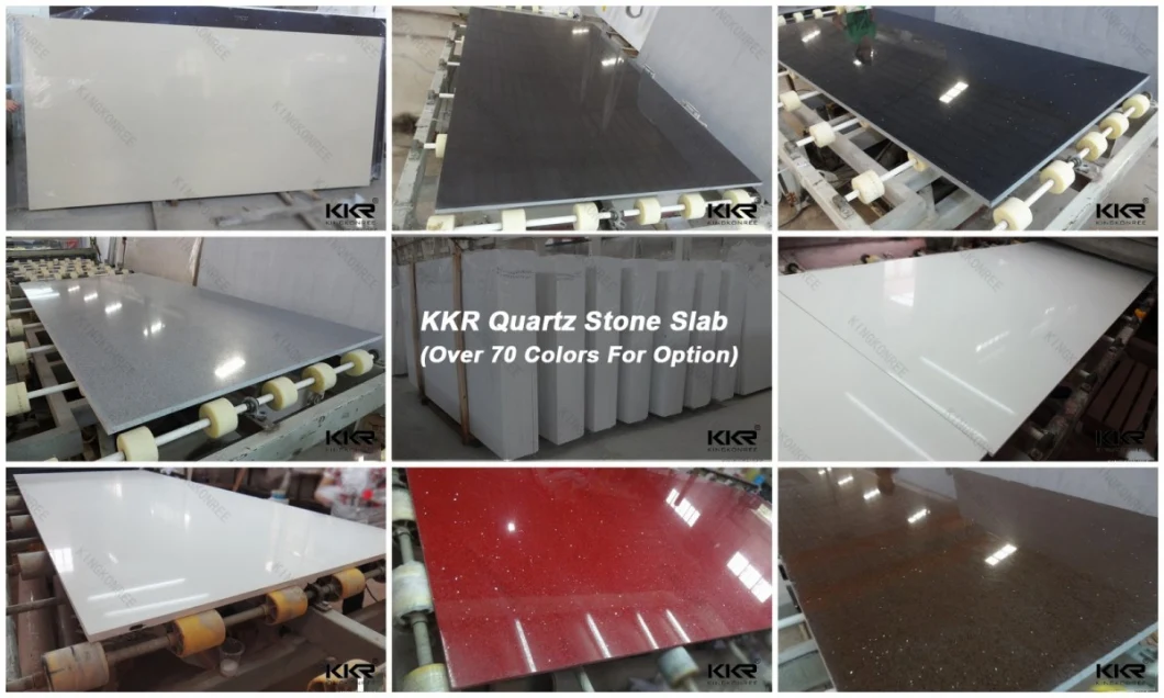 Pure White 20mm Artificial Stone Quartz Slabs Quartz Stone Counter Top Material