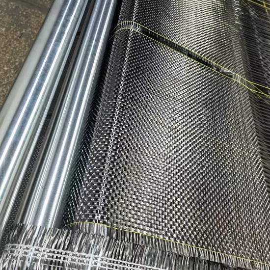 Tessuto in twill di fibra di carbonio semplice ad alta resistenza 1K 3K 6K 12K all'ingrosso della fabbrica della Cina