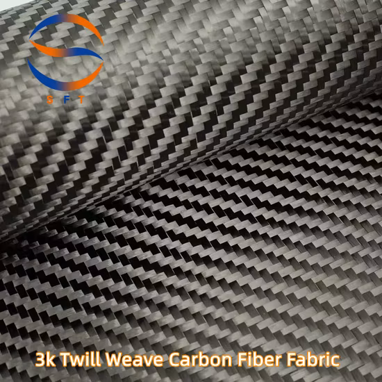 OEM all'ingrosso 3K 6K 12K 24K tessuto in fibra di carbonio twill tessuto a trama normale panno in fibra di pianura T700 panni in fibra di carbonio 200g 240g 300g 320g